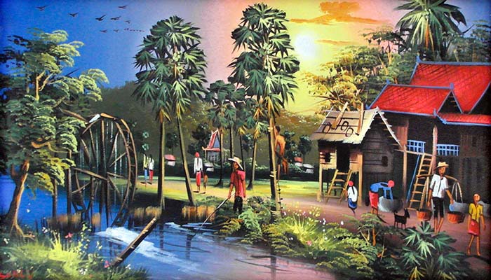 'Painting of the Rural Life as it is in Kampot' by Asienreisender